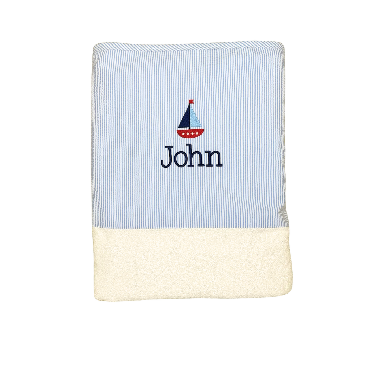 Seersucker Beach / Bath Towel