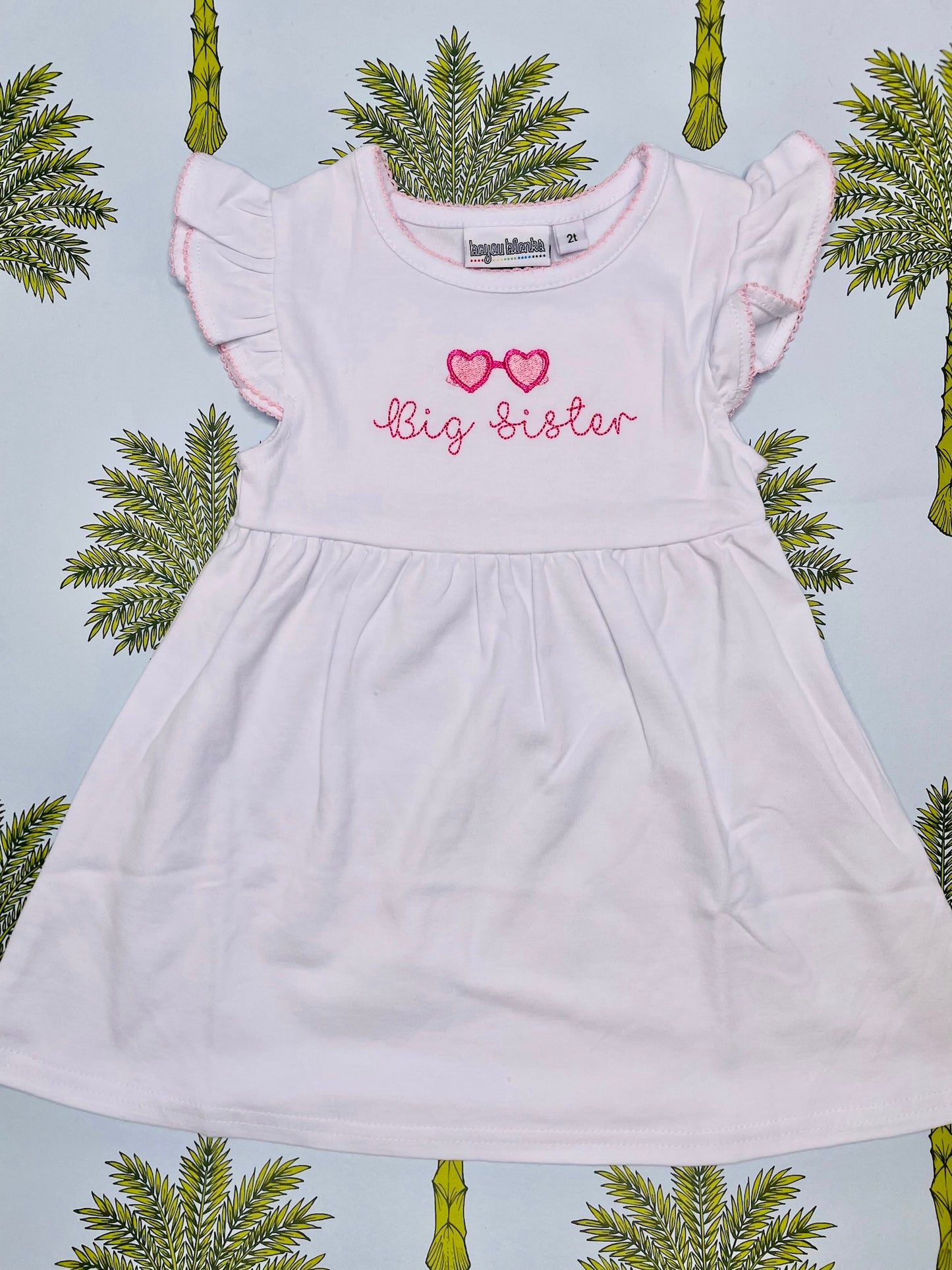 Pink Picot Trim Dress
