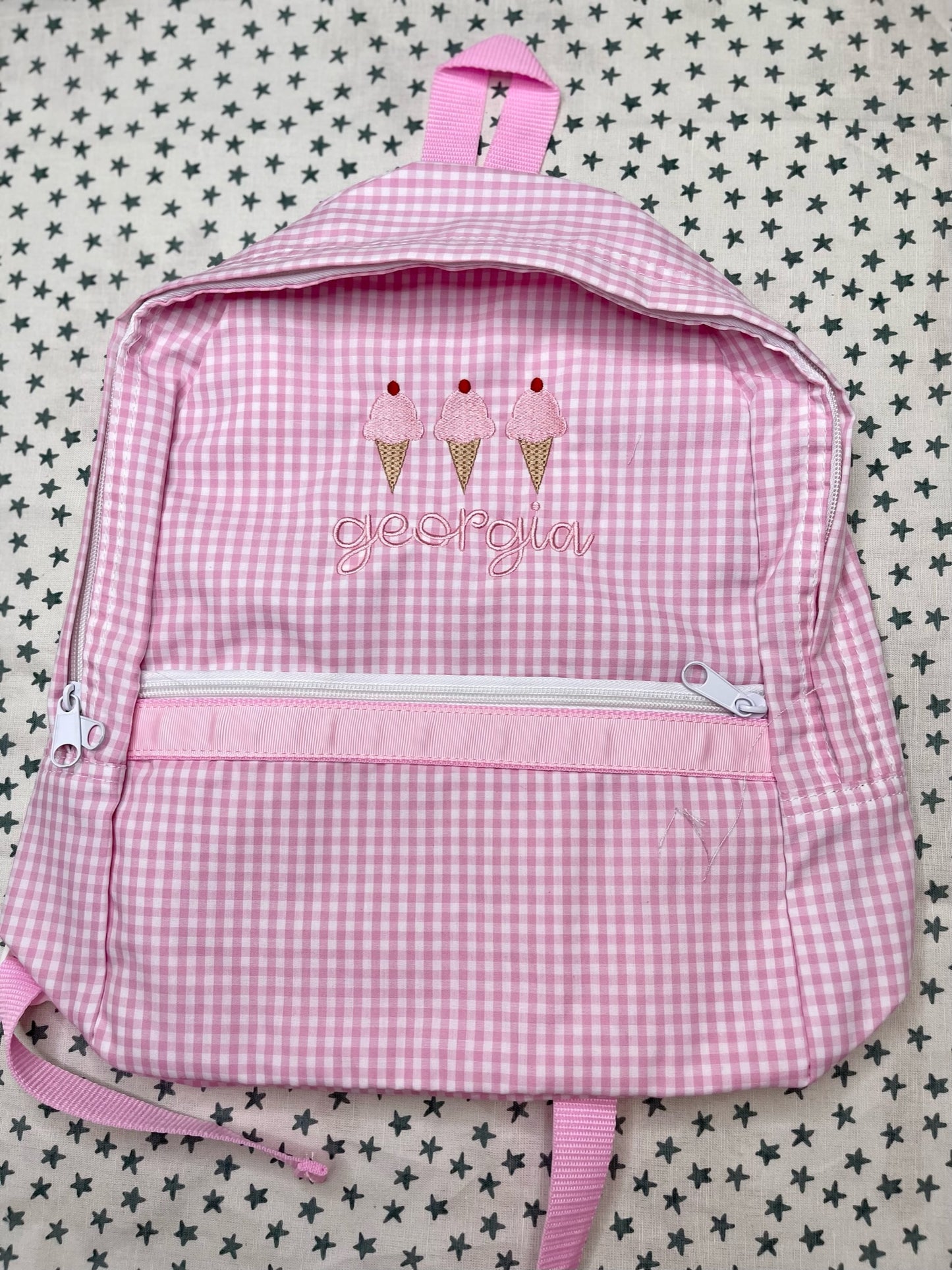 Gingham Backpack