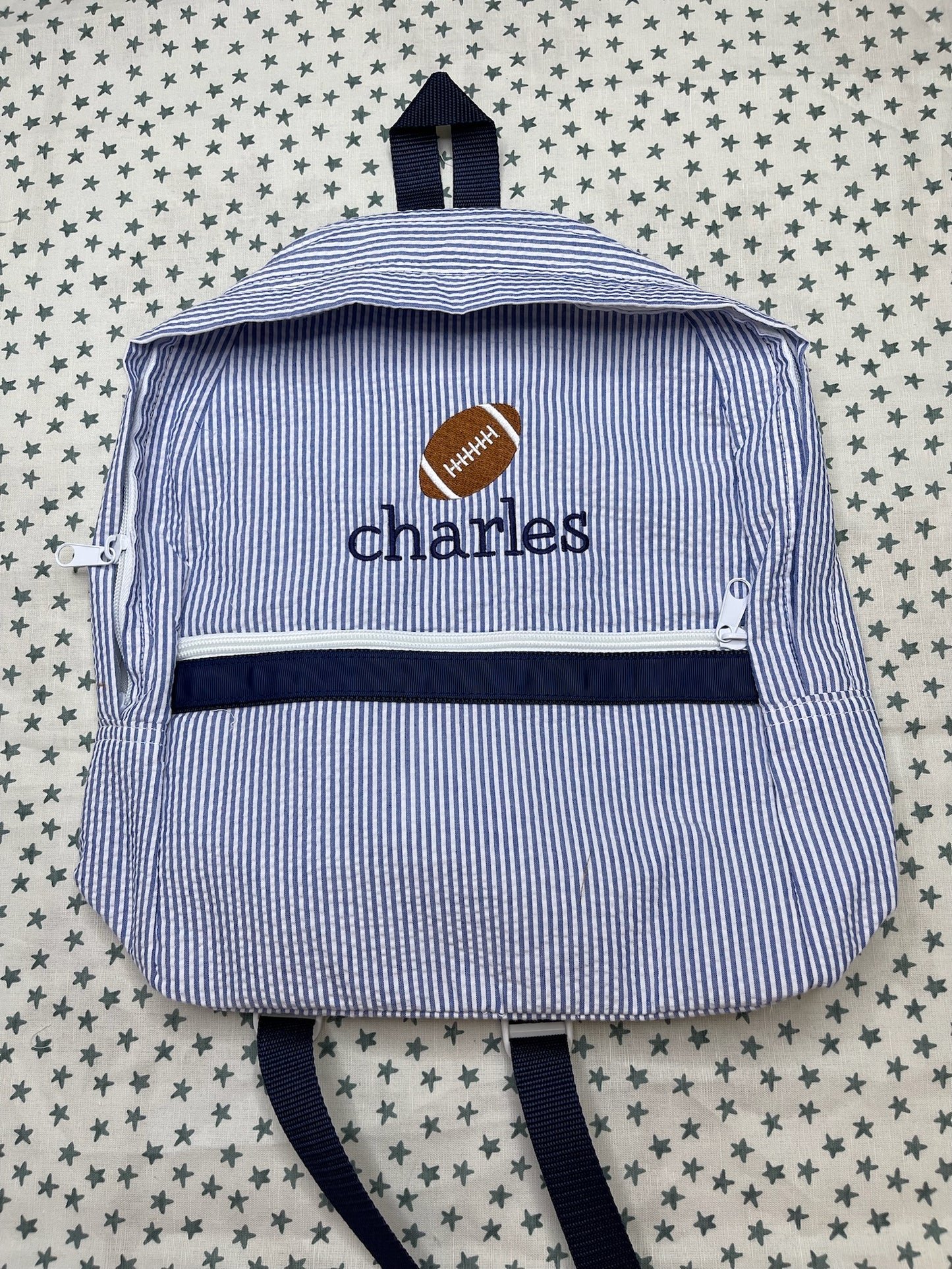 Seersucker Backpack