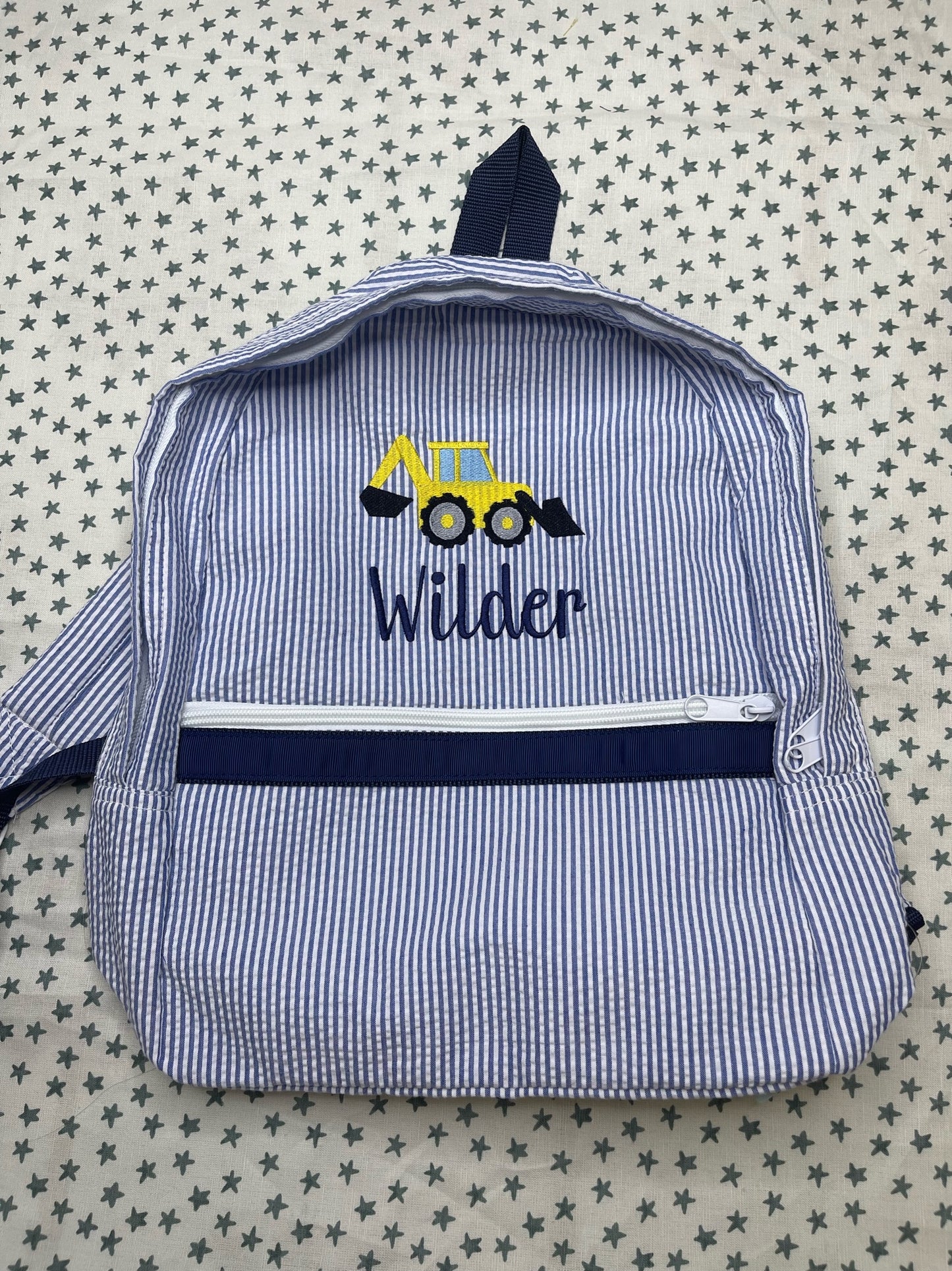 Seersucker Backpack
