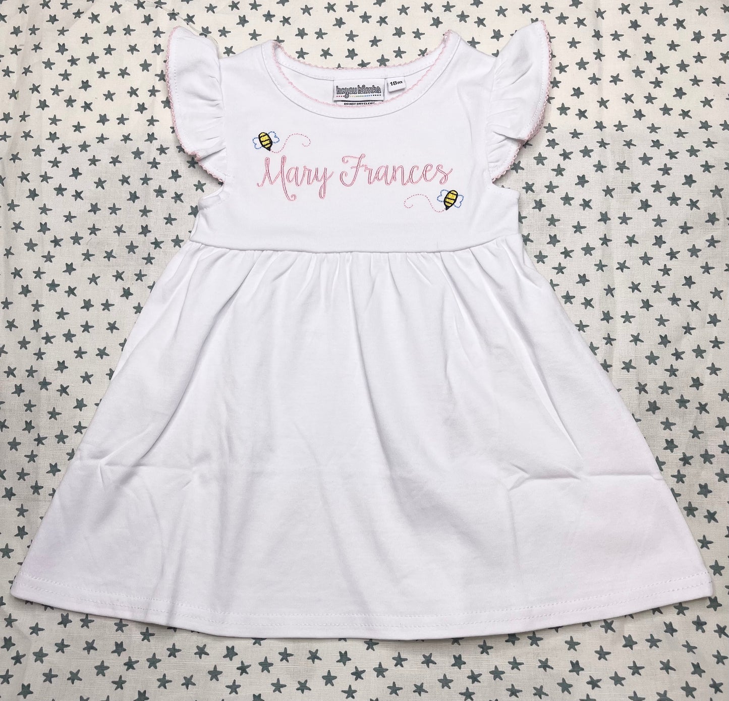 Pink Picot Trim Dress