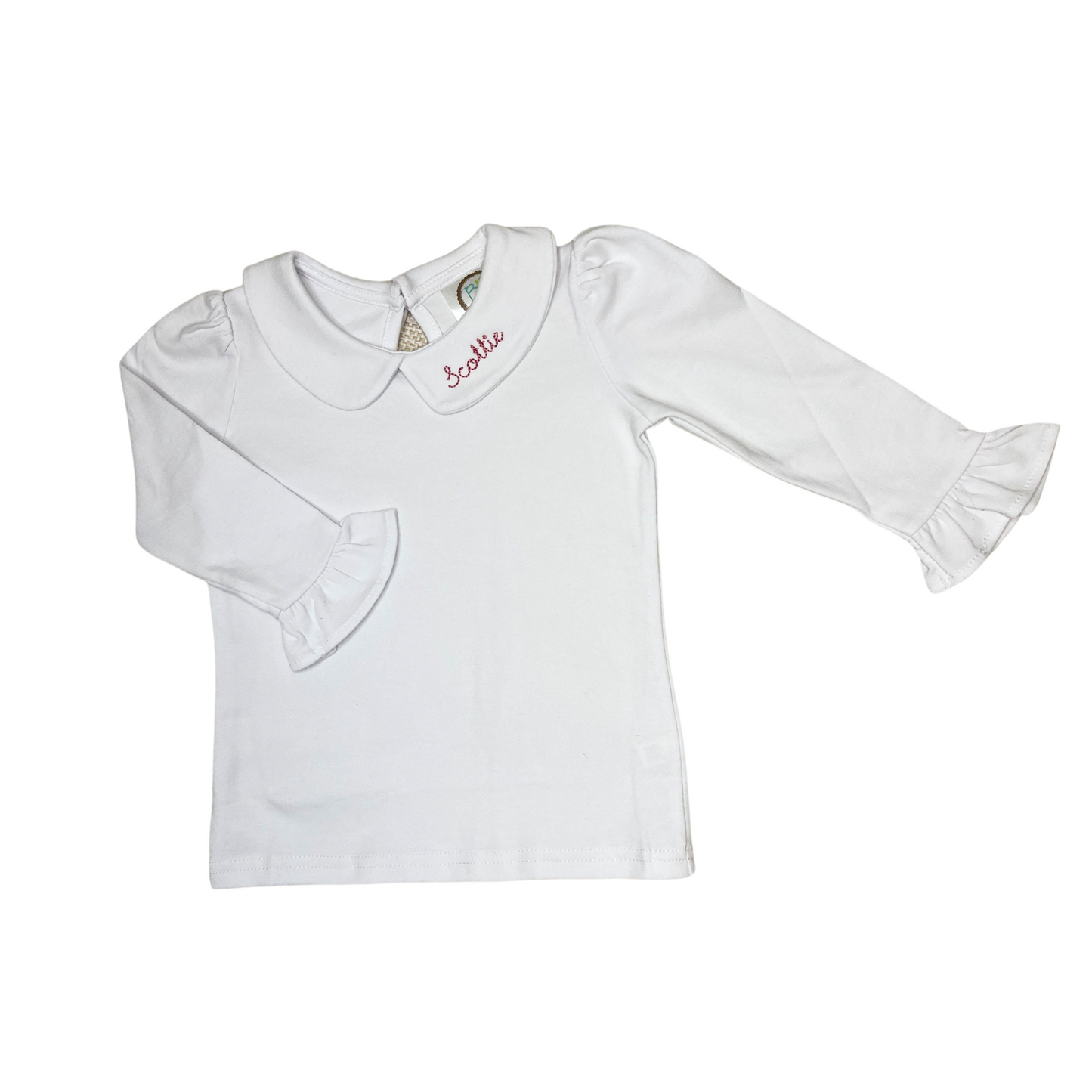 Girls Peter Pan Long Sleeve Shirt