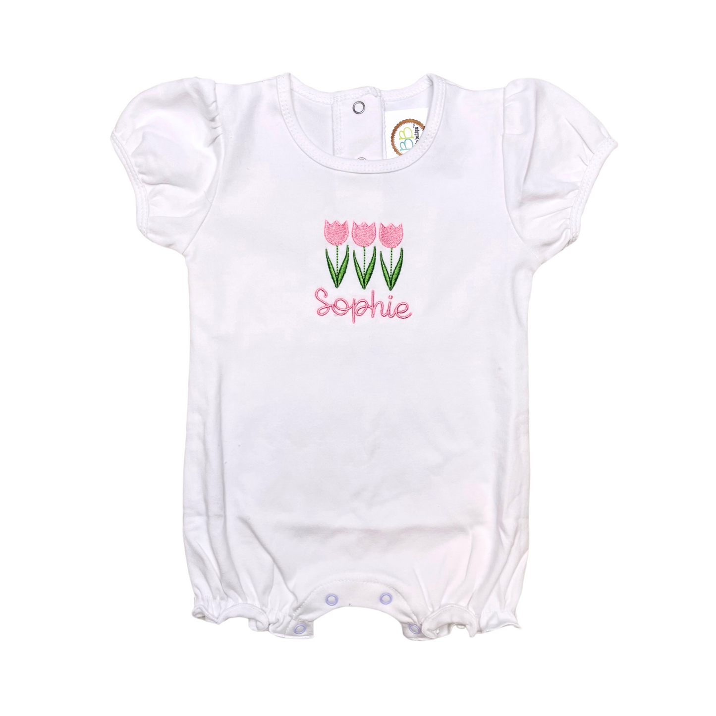 Girl's Short Sleeve Ruffle Romper
