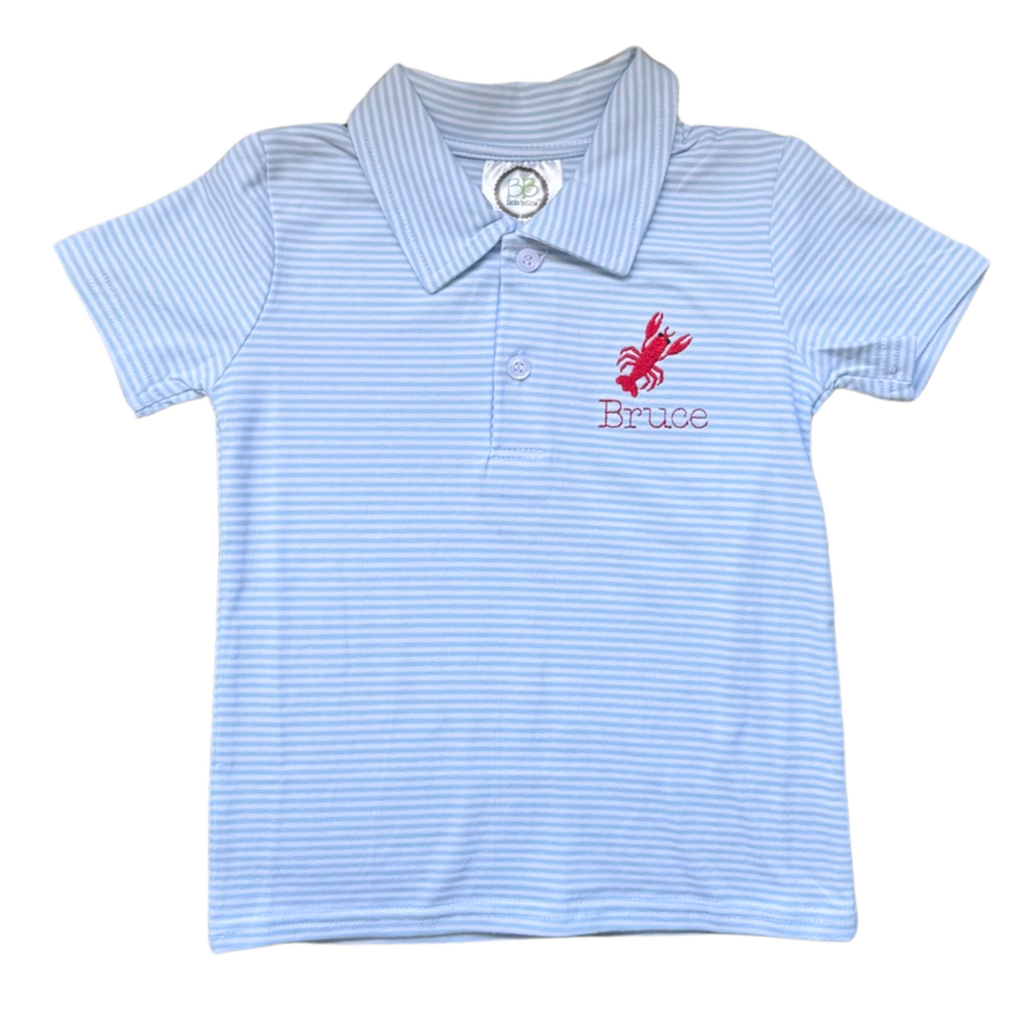 Blue Striped Polo