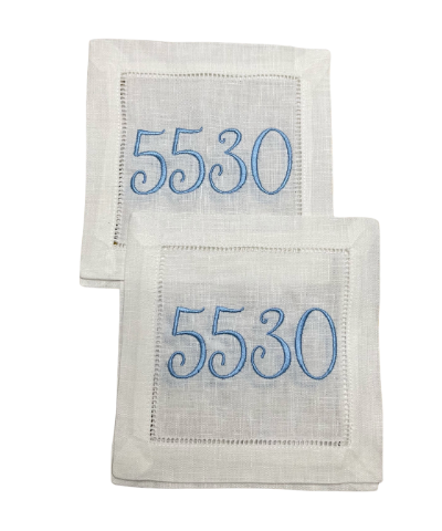 Number Cocktail Napkins