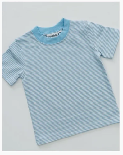 Knit Stripe Short Sleeve Shirt