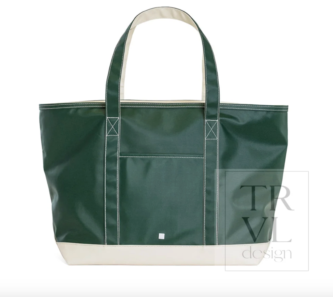 TRVL Tote - Coated Canvas Medium