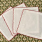 Martini Santa Red Trim Cocktail Napkins