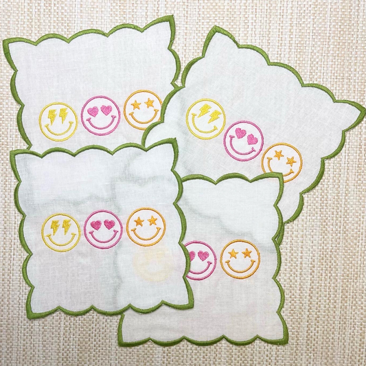 Smiley Trio Cocktail Napkins