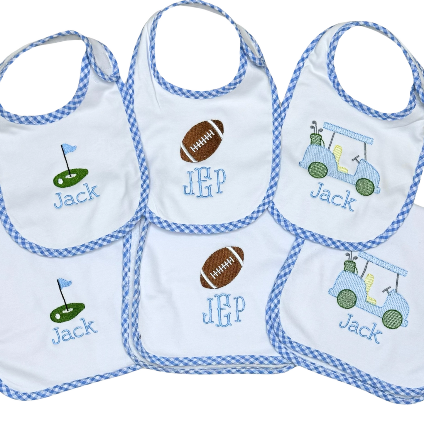 Burp Cloth and Bib Bundle