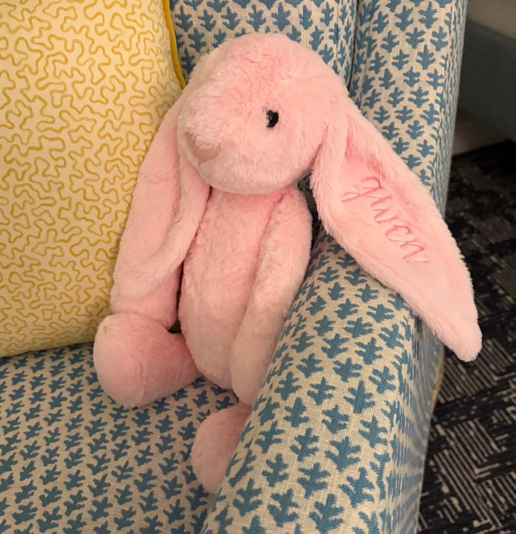 Personalized Plush Bunny