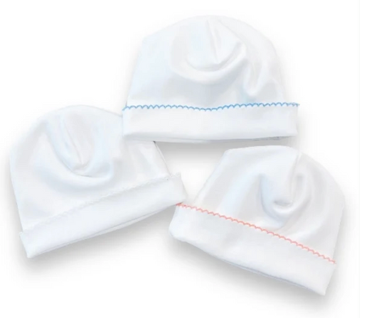 Picot Trim Newborn Hat